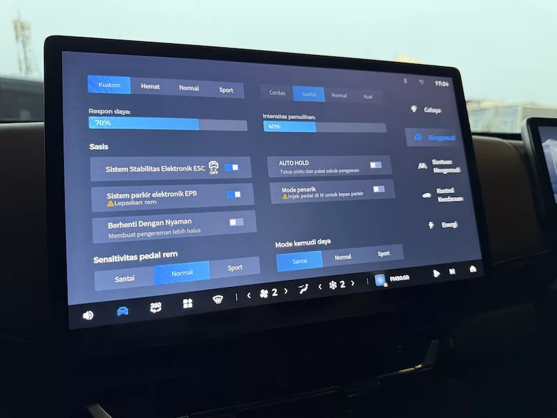 Fitur Personalized Drive Mode Wuling Eksion