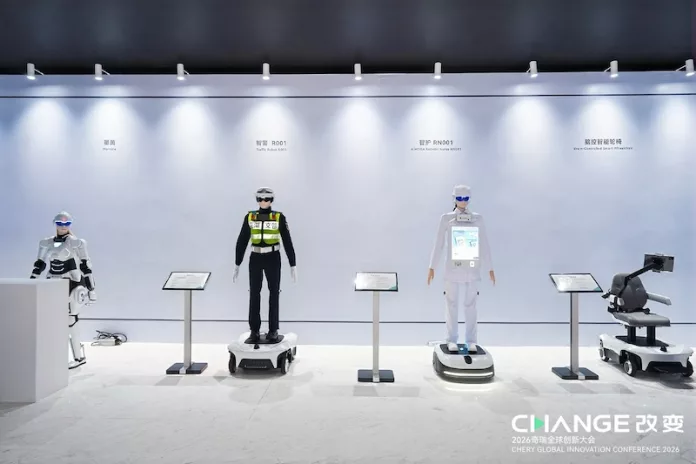 Chery Pamer Ekosistem Robotika Canggih AiMOGA di Wuhu Chery Pamer Ekosistem Robotika Canggih AiMOGA di Wuhu