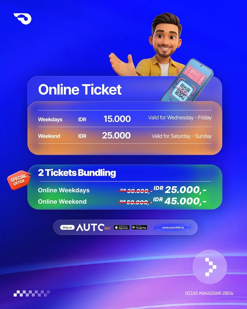 Daftar Harga Tiket GIIAS Makassar 2026